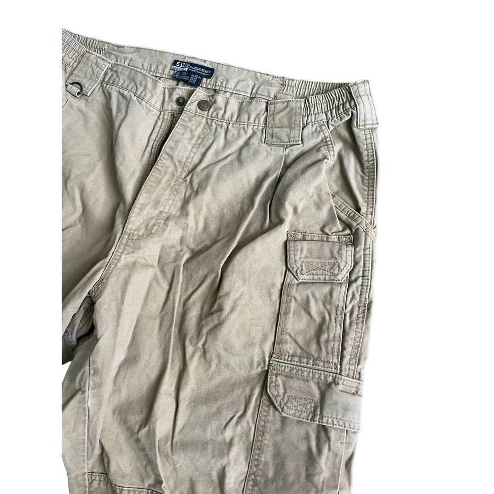 5.11 511 Tactical Series Cargo Pants 40x34 Khaki Beige Work Rip Stop